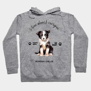 Border Collie  i love almost everyone Hoodie